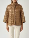 Fay Women Nylon Quilted Cape In Brown
