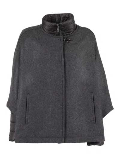 Fay Cappetta Double, Stacc. Trap. Righe In Gray
