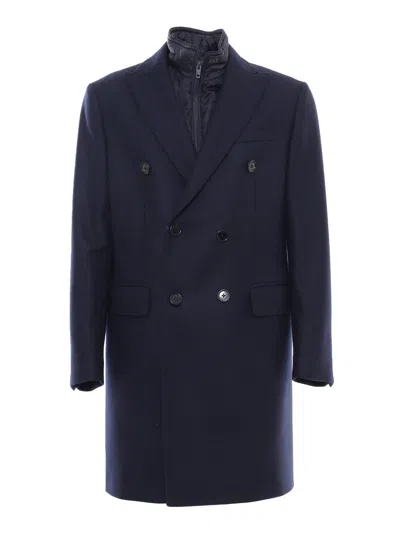 Fay Cappotto Doppiopetto + 马甲 In Blu