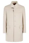 Fay Beige Tailored Coat In Naturale