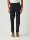 Fay Capri Slim-fit. Cotone Stretch Armaturato. Tasca America. F.do 18 Trousers In Blue