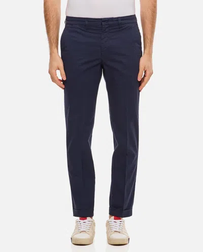Fay Capri Trouser In Blue
