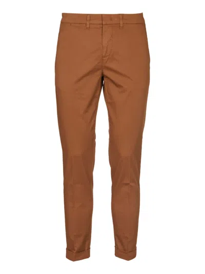Fay Capri Trousers In Brown