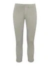 Fay Capri Trousers With Turn-up In Grey