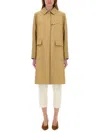 Fay Long Sleeve Back Vent Flap Pockets Coat