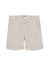 Fay Chambray Mélange Shorts In Neutrals
