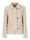 Fay Padded Quilted Parka Collar