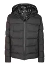 Fay Double-front Down Jacket In Water-repellent T In Negro