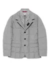 Fay Layered Design Puffer Jacket In Gray