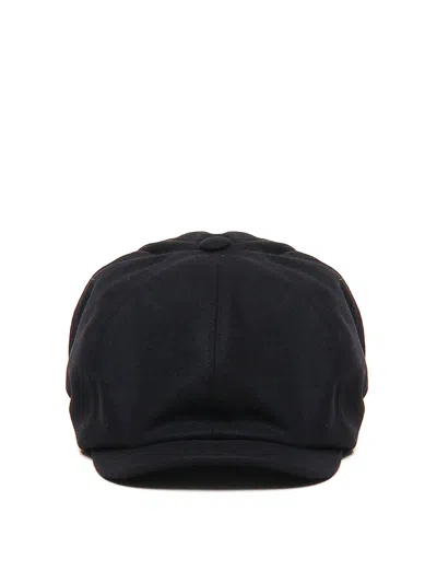 Fay Basco In Blended Wool In Black