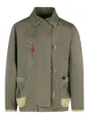 Fay Cotton Jacket Long Sleeves Front Pocket In Green