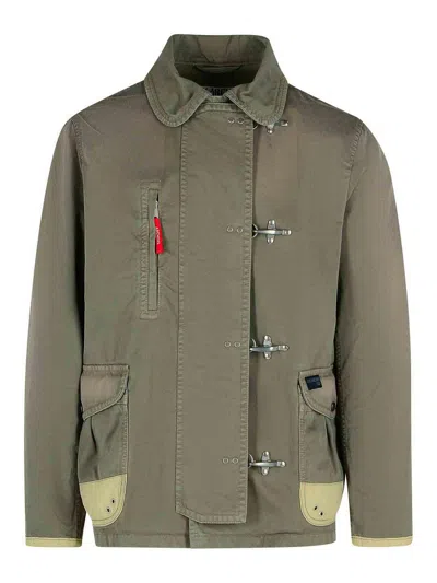 FAY GREEN COTTON JACKET