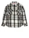 Fay Check-pattern Shirt Jacket In Neutrals