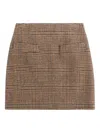 Fay Checked Mini Skirt