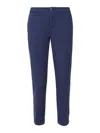 Fay Chino Trousers In Cotton In Blue