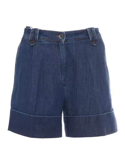 Fay Chinos Shorts In Blue