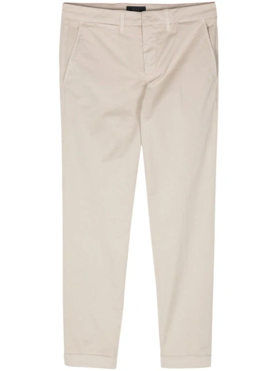 Fay Capri Straight-leg Trousers In Neutrals