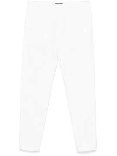 Fay Classic Capri Pants In White