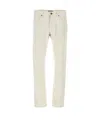 Fay Classic Straight-leg Jeans With Subtle Stitching In Metallic