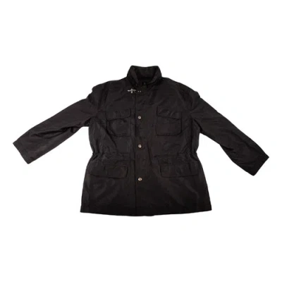 Pre-owned Fay Cloth Coat In Black