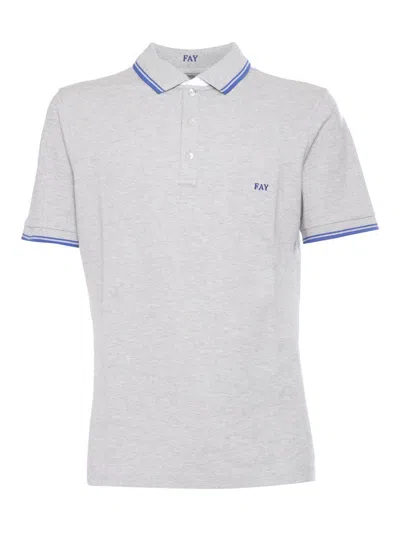 Fay Gray Piquet Polo In Brown