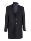 Fay Easy Db Coat In Black