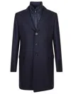 Fay Easy Db Coat In Blue