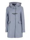 Fay Double-breasted Toggle Coat In Blue