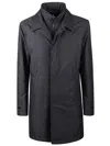 Fay Black Morning Coat With Classic Collar In Black