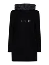Fay Toggle Coat In Wool Cloth In Blue