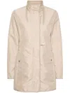 Fay Winter Coat Functional High Collar In Nude & Neutrals
