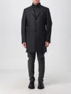 Fay Easy Db Single-breasted Layered Coat In Grey