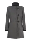 Fay Virginia Hook-fastened Coat In Grigio