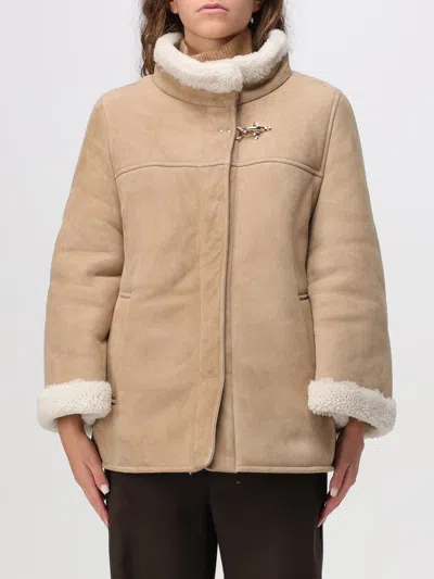 Fay Coat  Woman Color Beige In Brown