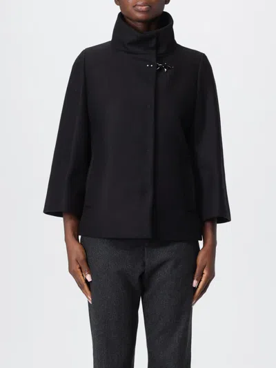 FAY COAT FAY WOMAN COLOR BLACK,H33088002