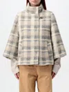 Fay Lined Cape With Hook In Bunt
