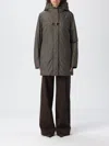 Fay Hooded Coat With Side Pockets And Long Sleeves In Green