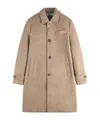 Fay Wool Coat With Hook And Multiple Pockets In Brown