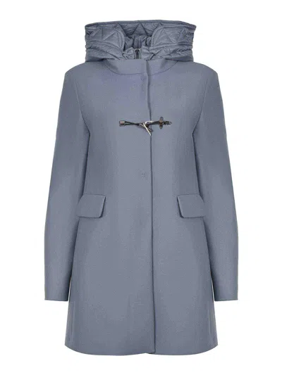 Fay Coat Made Of A Wool Blend In Blue