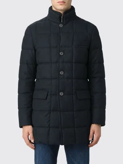 Fay Coat Men Color Blue In Black