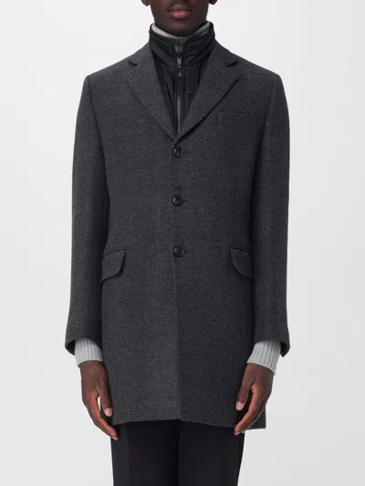 Fay Coat Men Color Brown In Gray