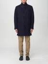 Fay Long-sleeved Coat In Blue