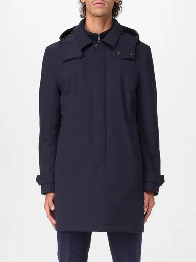 Fay Coat Men  In Blue