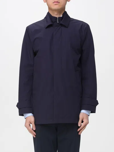 Fay Coat Men  In Blue
