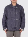 Fay Blue Wool Classic-collar Jacket In Purple
