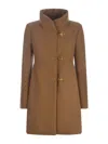 Fay Romantic Coat In Camel