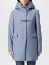Fay Toggle Db Front Nylon Coat In Blue