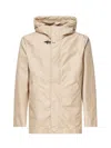 Fay Sand Technical Poplin Short Parka