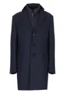 Fay Cappotto Monopetto Easy Db In Blue