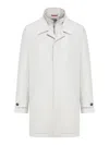 Fay Technical Poplin Morning Coat In Beige